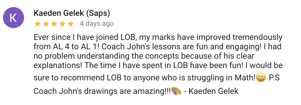 Original parent or student feedback 9