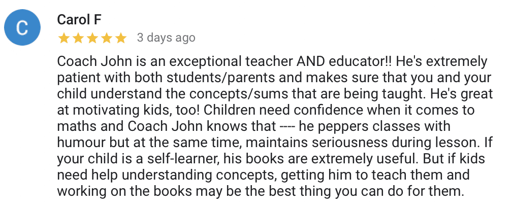 Original parent or student feedback 4